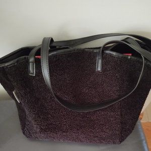Neiman Marcus Faux Shearling Tote